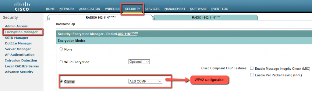 How to configure Cisco Access Point in a Bridge mode - WYFI.ca